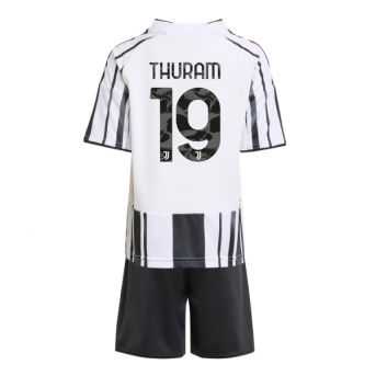 Billige Fotballdrakt Juventus Khephren Thuram #19 Replika Hjemmedraktsett Barn 2025-26 Kortermet (med bukser)